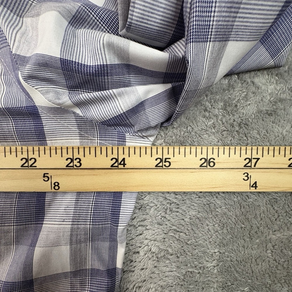 Egara Men's XL NWT Purple Plaid Non-Iron Slim Fit LS Dress Shirt SEE DESCRIPTION - Picture 16 of 16